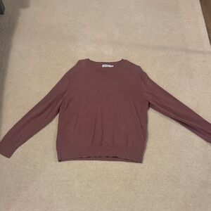 Calvin Klein men’s Dusty Rose Crew Neck Sweater size large